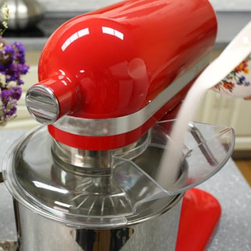 Protector de salpicaduras para mezcladora con cabezal inclinable en cocina 5