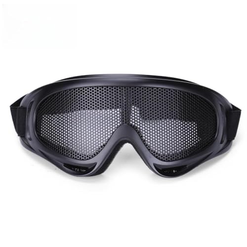 Wokyo Protective Outdoor Mesh Safety Glasses Airsoft Mesh Goggles Military Tactical for Paintball Game Movie Props Party and Other Outdoor (Black)