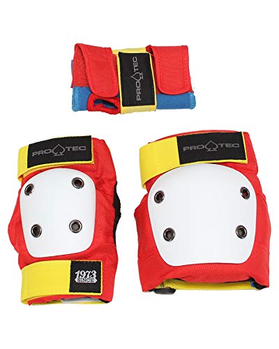 Pro-Tec Street Gear Junior 3 Pack Protections, Unisex children, unisex_child, PRT-PCO-0207, Multicoloured (Retro), M