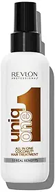 Revlon Professional UniqOne Coco, Tratamento Capilar, Protetor Térmico 10 em 1 I Hidratação Profunda I Spray Leave-In I Desembaraça os Cabelos Femininos, 150 ml