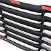 IKON MOTORSPORTS Rear Window Louver Compatible with 2011-2023 Dodge Charger, IKON Style Gloss Black Rear Vent Cover Windshield 2PCS, 2012 2013 2014 2015 2016 2017