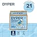 DYPER Smurftastic Baby Swim Diapers (21 Count), Hypoallergenic Plant-Based Baby Swim Diaper | Eco-Friendly & Absorbent Swimming Diapers for Babies, Size S