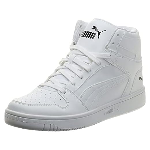 PUMA Rebound Layup SL, Zapatillas Unisex Adulto, Blanco White Black, 43 EU