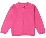 Ncycullo Baby Girl's Long Sleeve Cardigan Little Girl Button Sweater Crew Neck Cardigans Sweater 121