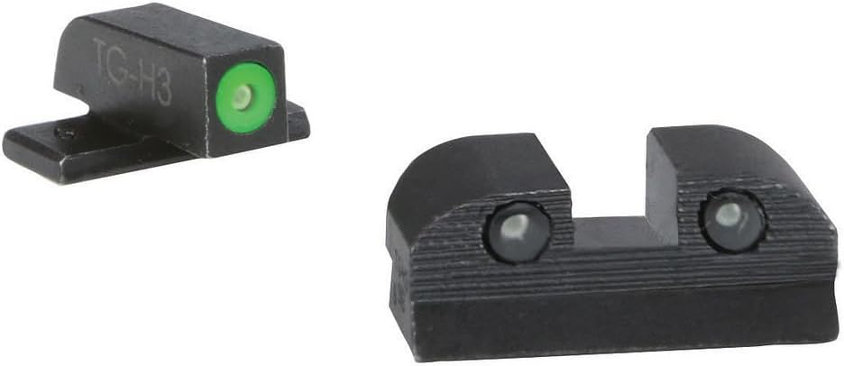 SIG SAUER X-RAY3 Enhanced Visibility 3-Dot Tritium Day/Night Pistol Sights | High-Contrast Green Front Sight & Blacked-Out Rear Sight, Compatible with Sig Sauer Pistols