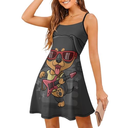 Robe d'été à bretelles spaghetti robe de plage sans manches cami dress confortable