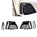 Compatible For BMW 3-Series G20 G21 G28 M340i 330i 2019-2022 Front Bumper Fog Light Grill Cover Side Air Vent Intake Frame Grille Trim Mesh(Black-Gray)