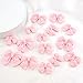 Pink Bow Resin Slime Charms Bulk, 100 Pieces, Flatback Design for DIY Crafts, Scrapbooking Embellishments, Nail Art, Phone Case Decorations, 0.9x0.7 Inch (Pink)