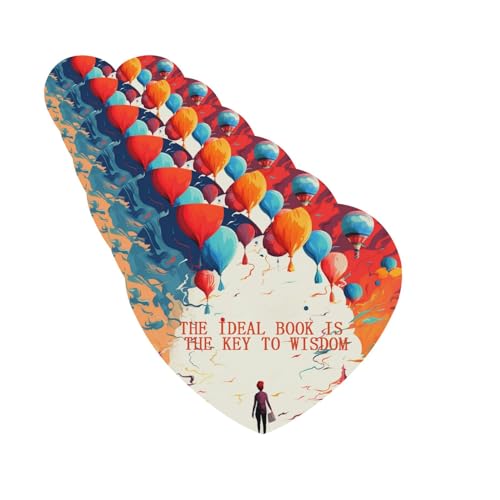 Colorful Car Air Fresheners with Scented Quotes (6 Pack)