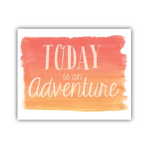 Lucy Darling Today is an Adventure Wall Decor, 11" x 14"