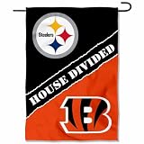 House Divided Steelers and Bengals Double Sided Garden Flag