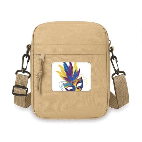 Sac téléphone portable à bandoulière bleu plume idéal pour sorties