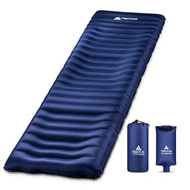 AMAZON - Hikenture Camping Sleeping Pad,Ultra-Thick 5 Inch,Ergonomic Backpacking Sleeping Mat,Ultralight,Inflatable &Compact Camp Air Mattress for Tent,Hiking,Hammock(1100-A)