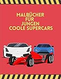  Malbücher für Jungen Coole SuperCars: F1-Rennwagen, Formel-1-Motorsport-Rennwagen in Aktion, coole Superautos, Malbuch für Jungen von 6-12 Jahren, ... des zukünftigen Lehrers für Jungen
