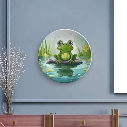 Plato decorativo de porcelana estilo chino de 7 pulgadas miniatura 5