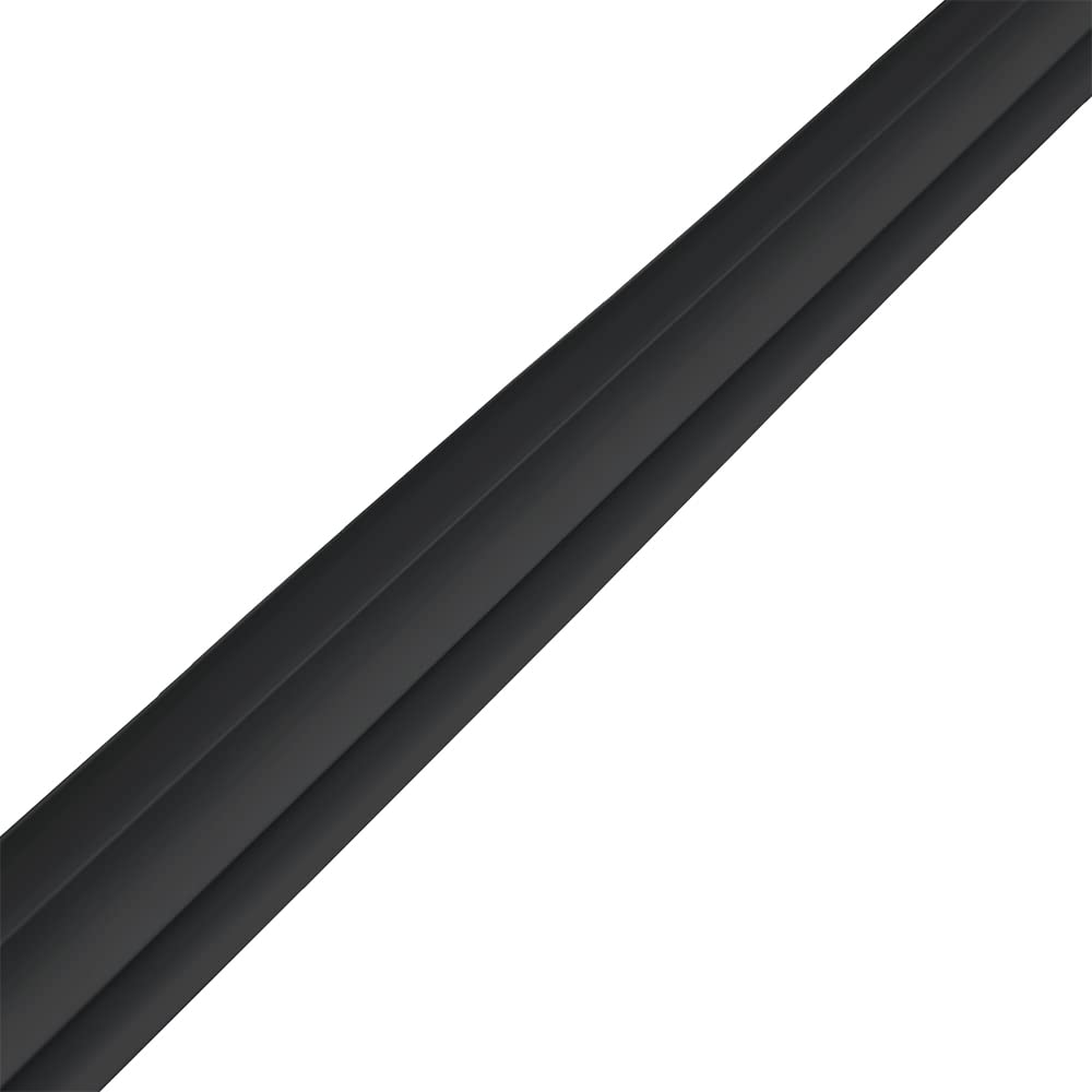 NRG 5mm Bathroom Wall Panel Trims Internal Corner Profile for 5mm PVC Wall Panels 2.7m Long Black