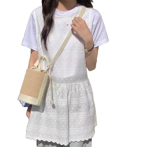 Rattan Bucket Wicker Bag Basket Handbag Cane Purse For Women，Straw Bucket Bags For Women，Basket Handbag3