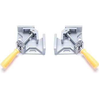 Set of 2 angle clamps 90 degrees mitre clamp multi-purpose corner clamp angle clamp mitre clamps with swing jaw corner tensioner corner tensioner right angle clamp angle clamps