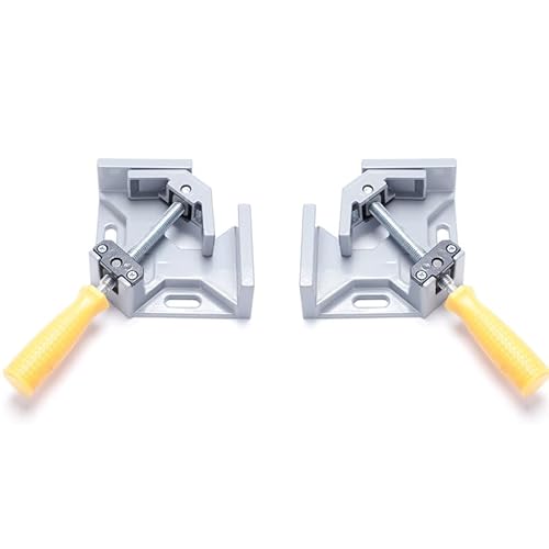 Tofelf 2 Stück winkelspanner 90 grad, gehrungszwinge, mehrzweck eckschelle, winkelzwinge, gehrungszwingen Mit Swing Kiefer, eckenspanner, eckspanner, rechtwinklige klemme, winkelklemmen