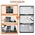 10 Sheet Peel and Stick Backsplash Tile, 12"x12", Dark Grey
