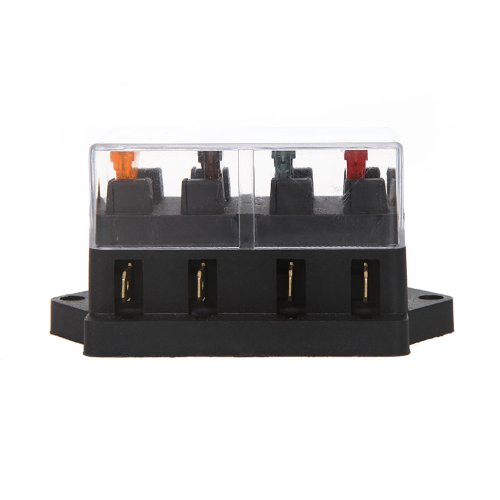 Yorten Universal Car Truck Vehicle 4 Way Circuito Automotivo Lâmina Média Porta-bloco Fusível