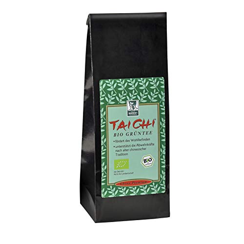 BADERs Tai Chi Thé Vert BIO de la pharmacie. China Premium. Certifié selon l'éco-réglementation de l'UE. Thé vert pur en vrac 100g