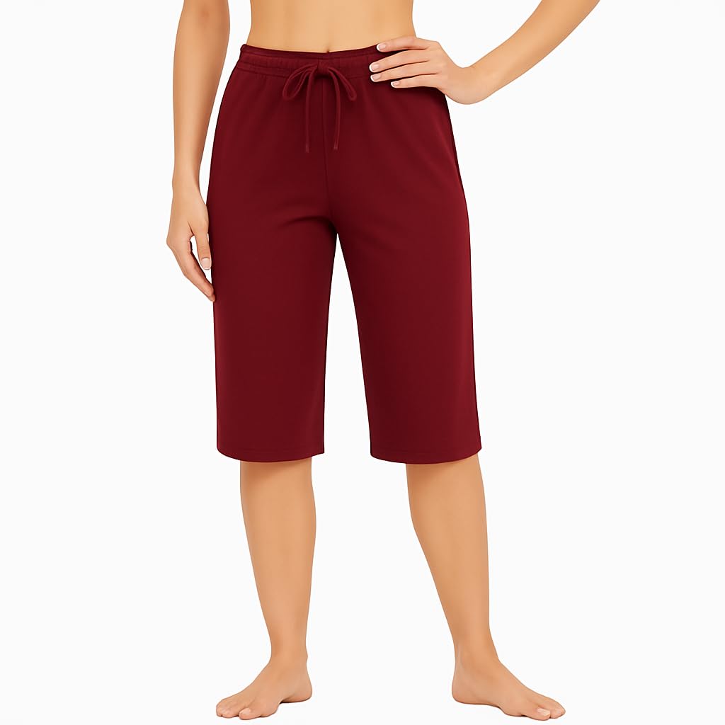 Womens Cotton Plain Loosefit Capri, 3/4th Capri Single Pack-picture-26