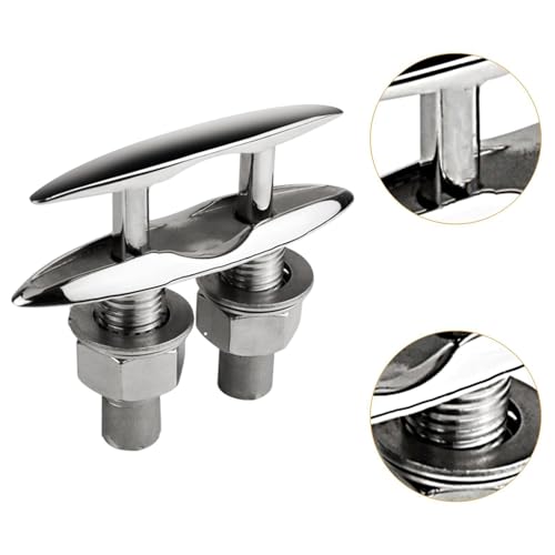 QSTDGVPW Dock Cleat Accessory Boat Rope Cleat Deck Hardware for Yachts Deck Boat Kayak, 6 inch