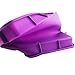 Orgrimmar 2 Pcs Silicone Rectangular Cake Pans Mold Bakeware Bread Baking Pan Non Stick Easy Demoulding Purple