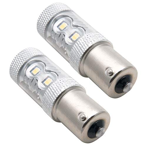 2x 1156 BA15S 382 LED Reverse Brake Light Bulbs P21W White Canbus Error