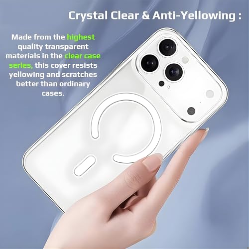 Image of Transparent Back Cover for iPhone 17 Pro | Shockproof Slim Case with 360 Degree Drop Protection | Clear PC + TPU Hybrid Bumper Design