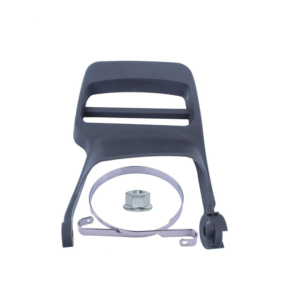 Adecuado for motosierra Rancher Hus 445, 445E, 450E y 450. Manija de freno de cadena con kit de protección de mano.