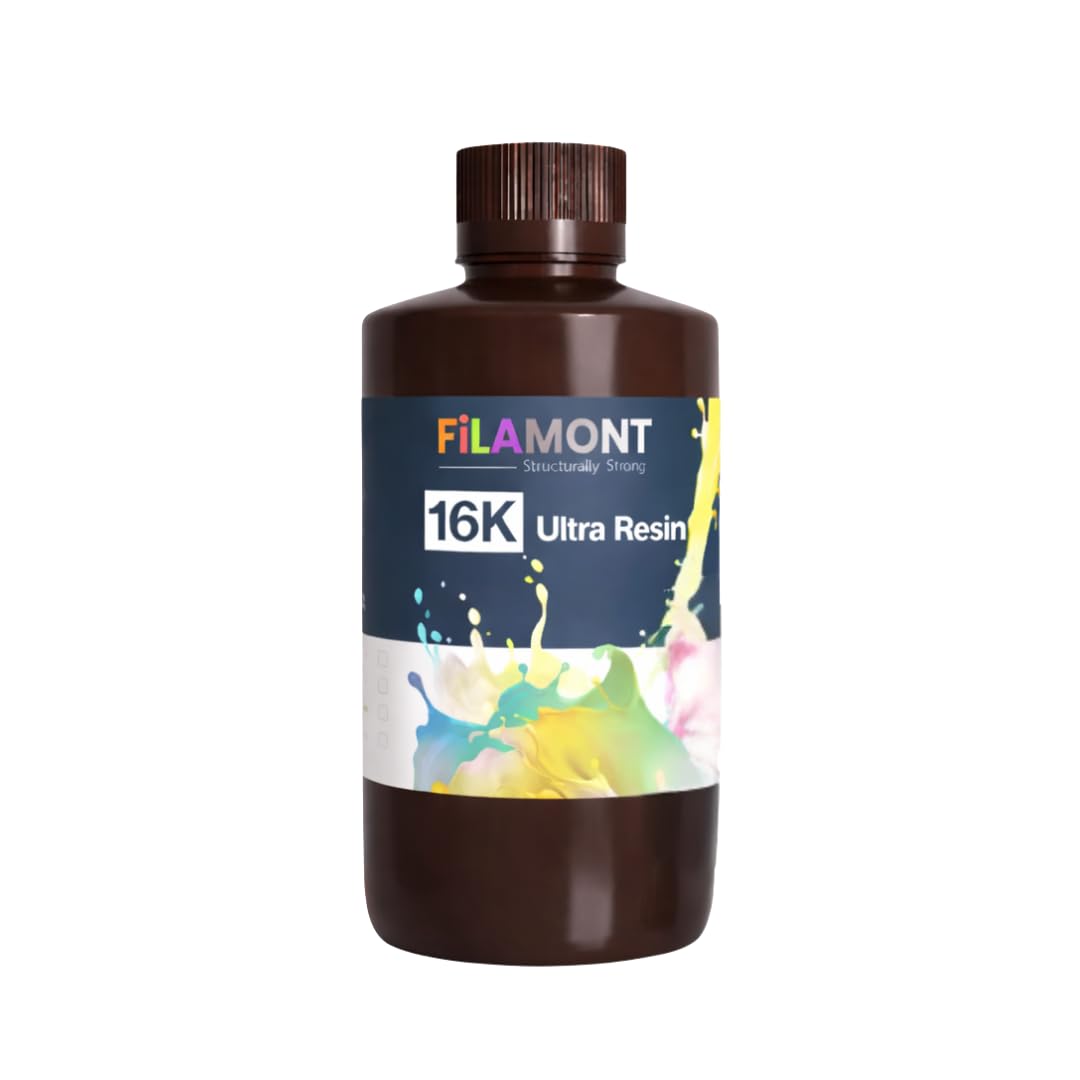 Filamont 16K Ultra Resin, High Precision UV Curable Photopolymer for LCD SLA DLP 3D Printers, 385-405nm, Nano-Reinforced Toughening, Low Odor & Shrinkage, Matte Surface Finish (Clear, 1Kg)-image-13