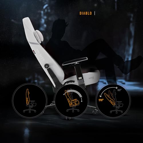 X-Eye Prime Sedia Gaming Ergonomica in Tessuto con Seduta Raffreddante, Poggiatesta Magnetico Memory, Supporto Lombare Regolabile ProSpine, Braccioli 4D e Base in Metallo Ghosted White - Sedia gaming - Immagine 8