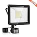 Produktbild LED Strahler 50W Warmweiß mit Bewegungsmelder, Superhell 5000LM 3000K Outdoor LED Lights, IP66 Wasserdicht LED-Spotlight Fluter Flutlicht, Wandleuchte Außenbeleuchtung [Energieklasse A++]
