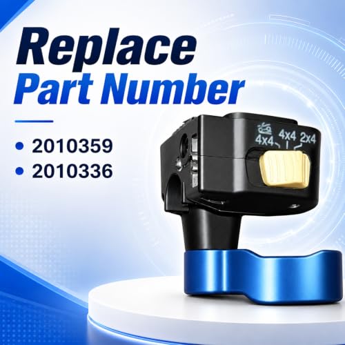 Image of FUSCH ATV Thumb Throttle Compatible with Polaris Sportsman 450 500 570 850 1000, Aluminum Thumb Throttle Lever Replace# 2010359 2010336, Blue 4 Wheeler Throttle Control