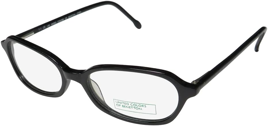 United Colors of Benetton 348 Womens/Ladies Designer Full-rim Simple & Elegant Trendy Eyeglasses/Glasses (49-16-140, Black)