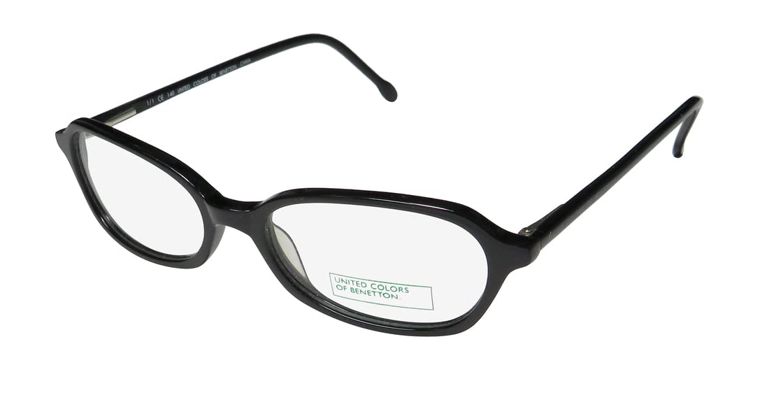 United Colors of Benetton 348 Womens/Ladies Designer Full-rim Simple & Elegant Trendy Eyeglasses/Glasses (49-16-140, Black)