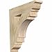 Ekena Millwork BKT04X20X20MRC01RDF Merced Traditional Rough Sawn Bracket, 4" Width x 20" Depth x 20" Height, Douglas Fir