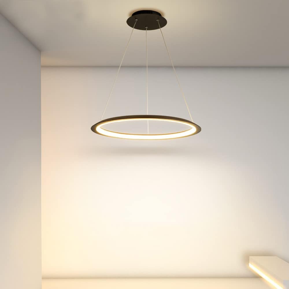 LED Chandelier Round Shape 1, Dinning Room Pendant Lights Height Adjustable Neutral Light Eye Protection Light Bedroom Living Room Hanging Lights