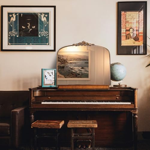 Wemily METAL FRAME VINTAGE WALL MIRROR Gold Traditional Vintage Ornate Baroque Mirror thumb #4