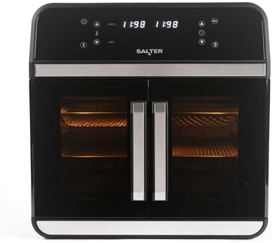 Salter XL Air Fryer Oven – 15L With Divider for Dual Cooking, 6 P...
