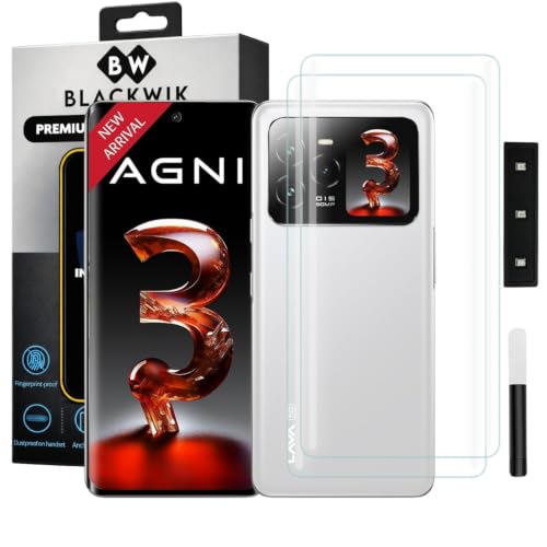 Image of Blackwik UV Curved Tempered Glass for Lava Agni 3 5G | 2-Pack