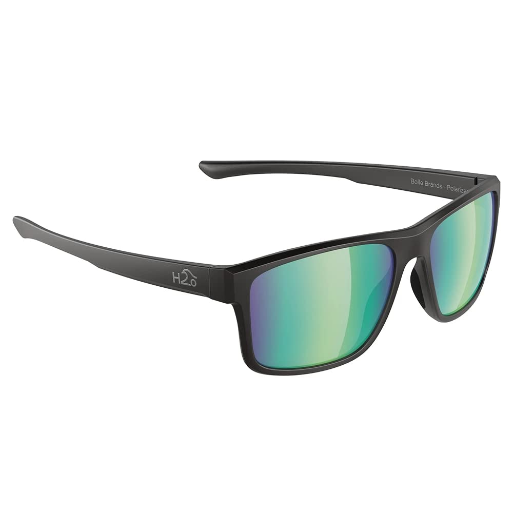 Lunettes de soleil Coronado noir et marron mat avec verres verts