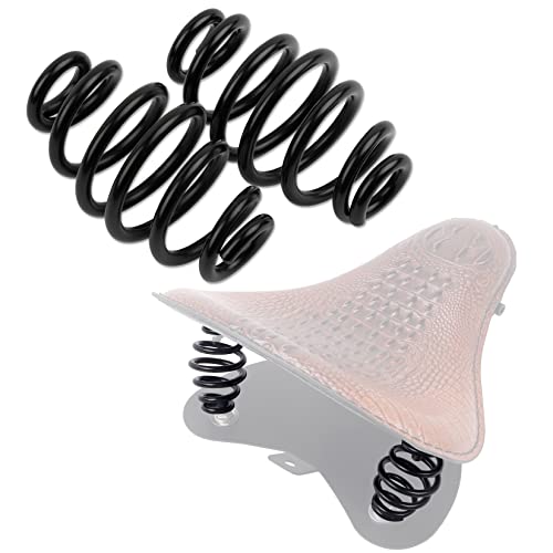 PSLER RS0148-OBA Kit de ressorts de selle en spirale pour moto Touring Softail Sportster Dyna Bobber Chopper Noir