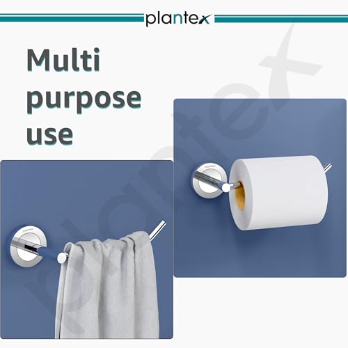 Image of Plantex Towel Holder for Bathroom /Stainless Steel Napkin Ring /Towel Hanger for Wash Basin /Bathroom Accessories - Pack of 2 (Chrome)