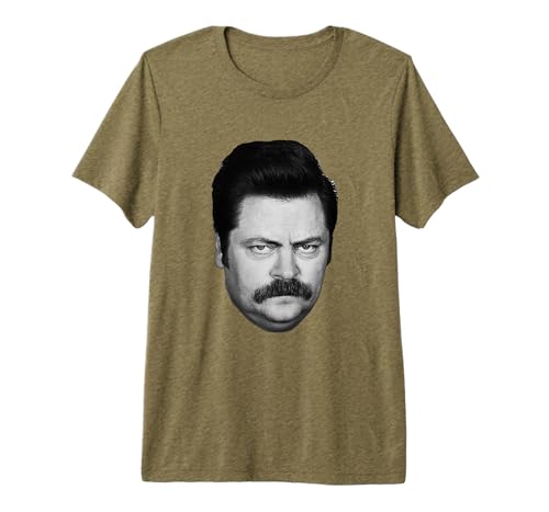 Parks & Recreation Ron Swanson Head Premium T-Shirt