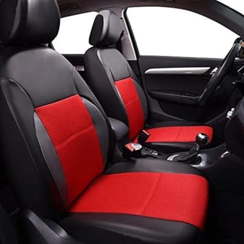 Housses Siège pour Suzuki Ignis MF Accessoire Voiture Cuir Noir Rouge - 3