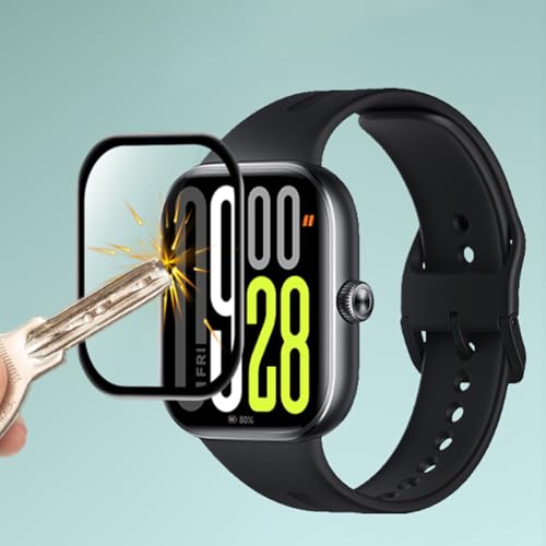Image of Casodon Flexible Screen Protector for Redmi Watch Move - Anti-Scratch Redmi Watch Move Screen Guard, HD Clear Shatter-Resistant Film with Full Edge-to-Edge Coverage - Black