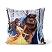 poduszki poduszka film piękna i bestia Belle Beast Dan Stevens Emma Watson poduszka ozdobna nadruki bawełniane poduszki do domu kwadratowa dekoracja 40 x 40 cm